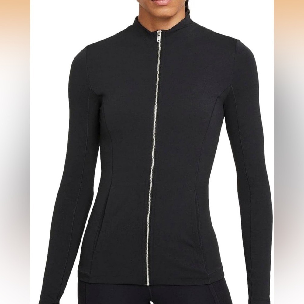 Nike Yoga Luxe Dri-FIT Full Zip Performance Jacket Black Size M
